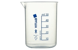Мерный стакан;  пластик;  50мл;  ,H=5см;  прозр.